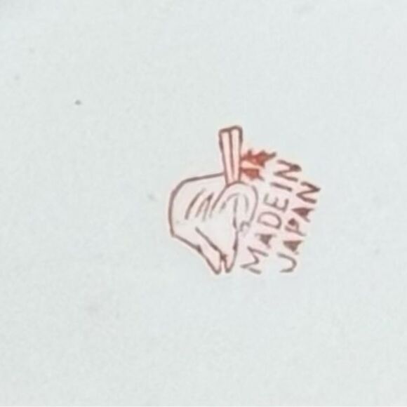 Vintage Japanese  Kutani hand, painted floral porcelain dish, bamboo handle ￼ - Picture 6 of 8